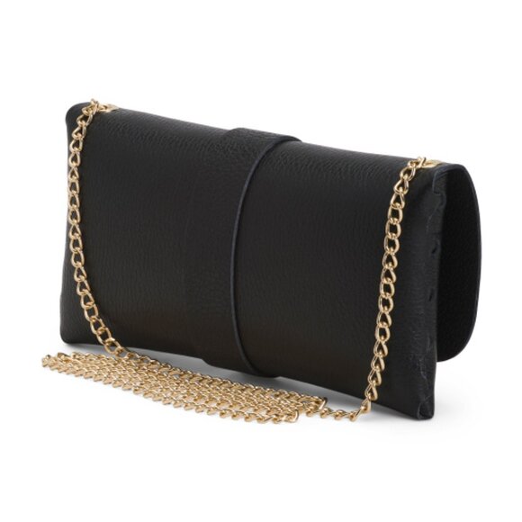 PERSAMAN NEW YORK Made In Italy Leather Bee East West Crossbody NWT - Picture 4 of 4